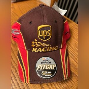 David Reutimann UPS #44  Racing Team  Toyota Hat 2007 NASCAR Chase Drivers Line